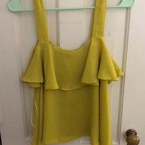 NWOT favlux mustard top